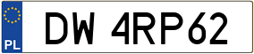 Trailer License Plate